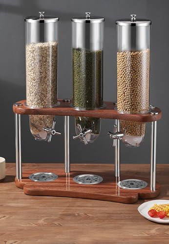 Distributore Di Cereali per Alimenti Secchi, Contenitore Ermetico per Cucina, Contenitori per Cereali, Distributore Di Caramelle Con Coperchio Ermetico a Torsione,12L