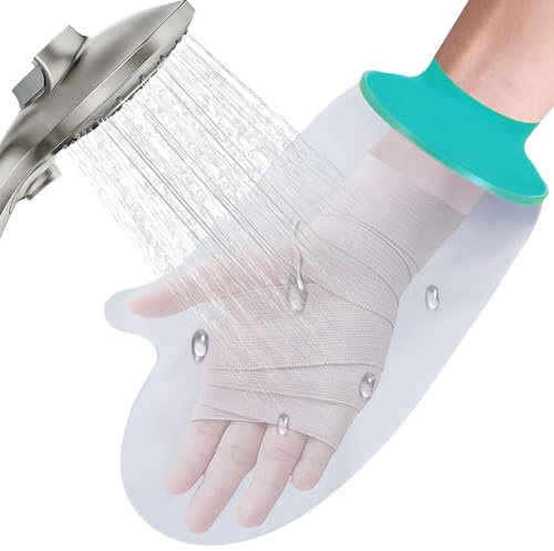 Miiqxx Waterproof Hand Protector for Shower After Surgery,Waterproof Finger Protector,Cast Cover for Wound Care,Surgery Recovery & Injury Protection