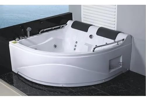 Bagno Italia Bañera de Hidromasaje 150x150, 2 puestos, con 11 Chorros, Cromoterapia, y Radio (Versión derecha)