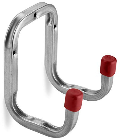 OrgaTech 3 x Doppelhaken 120 x 90 mm Gerätehalter Montagehaken Allzweckhaken