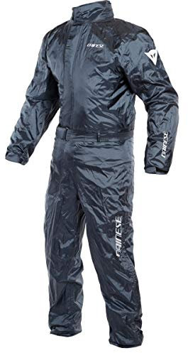 Dainese Rain Suit, Traje Impermeable Antilluvia Moto, Ultraligero, Plegable, con insertos reflectantes