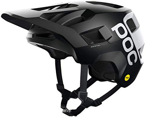 POC Unisex – Erwachsene Kortal Race MIPS Helm, Uranium Black Matt/Hydrogen White, L (59-62cm)