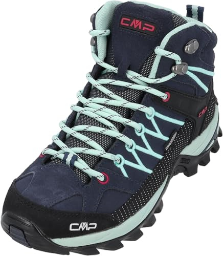 CMP Rigel Mid Wmn trekking sko Wp dam Promenadsko, Blue Acqua, 37 EU