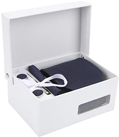 Juego de Corbatas, Ropa Formal de Negocios para Hombres, Corbatas de Vestir con Bufanda Gemelos y Caja de Regalo para Eventos Formales y Regalo de Cumpleaños Día del Padre Bodas Fiestas Graduaciones