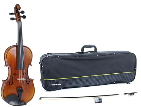 Violín GEWA, juego de violín serie Maestro 2 VL 4, 4/4 listo para tocar incl. estuche, arco de carbono y cuerdas Il Cannone