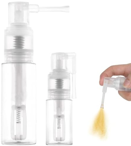 Pretwad Set da 2 spray per polvere di glitter, spruzzatore a polvere, pompa per glitter per artigianato, torte, vestiti, spruzzatore a polvere secca vuoto 35 ml, 14 ml