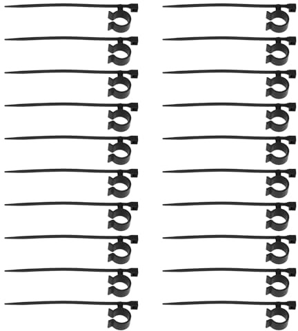 Be In Your Mind 20 bridas de plástico con clip de borde de nailon con opción de enchufe para instalación de tuberías, 11 mm-36 mm