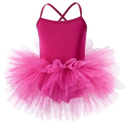 Tutu Ballerina Bambina Colorato Body Ginnastica Artistica Ragazza Senza Maniche Vestito Danza Nuovo modello 2026 Classica da Balletto Leotards Dancewear Abito da Ballo Saggio 3-10 Anni (Purple, M-110)