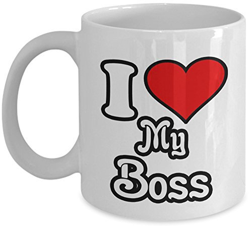 I Love My Boss Office Joke Secret Santa Novelty Gift Mug