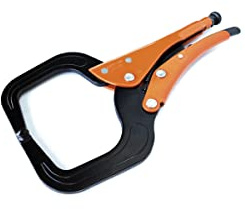 PIHER 53132 – Schraubzwinge Stahl Schwanenhals 124 – 12 