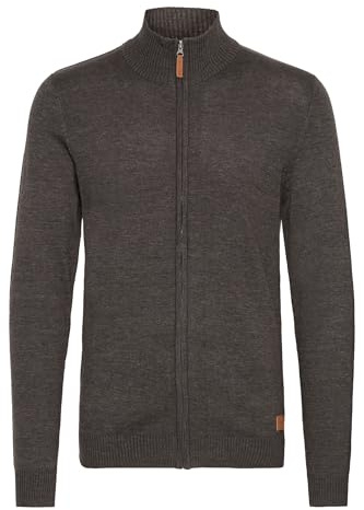 BLEND Norman Cárdigan Chaqueta De Punto Rebeca para Hombre con Cuello Alto con Cremallera, tamaño:3XL, Color:Charcoal (70818)