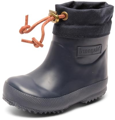Bisgaard Rubber Boot - Winter Baby Botte de pluie Mixte enfant, Bleu, 25 EU