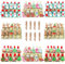 BOELLRUNO 80PCS Mini Pinces en Bois pour Noël - Clips d'Arbre de Noël avec 8 Ficelles - Clothespin Epingle à Linge pour Décoration (A)