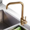 NEWRAIN Antikes Messing Küchenarmatur 360° Drehbar Wasserhahn Küche, Einhebelmischer Spültisch Armatur für Küche Spüle, Messing Spültischarmatur Mischbatterie für Spülbecken
