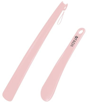 FADII Shoe Horn Long Handled 45cm+22cm Long Shoe Horn-Plastic Shoehorn For Men, Women With Comfort Grip Long Shoe Horns-Flexible Extra Long Shoe Horn For Elderly- Pack of 2 Shoe Spoon