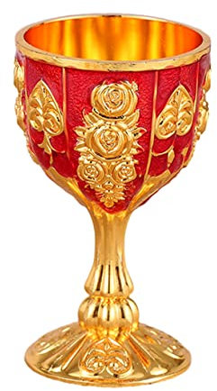 TOPBATHY Gobelet Vintage Décor D'halloween Décor Vintage Tasses De Communion Tasses à Expresso Verres à Vin à Longue Tige Calice De Fête Verres à Martini Verre à Vin à La Main Alliage