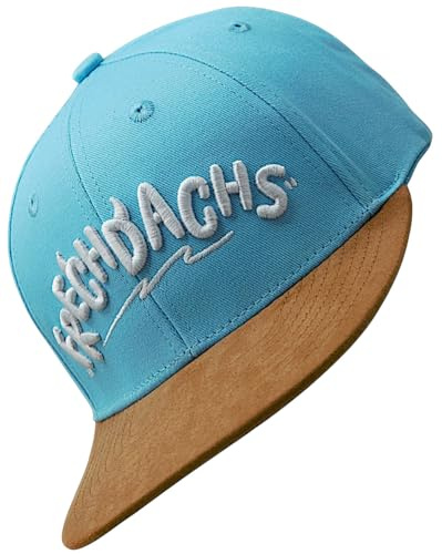 Bexxwell Kinder Snapback Cap Frechdachs (Hellblau, Junior, Kids, Jungen)