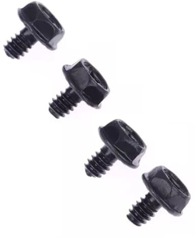 4 tornillos negros para ordenador de placa base, disco duro, PC, ventiladores de montaje