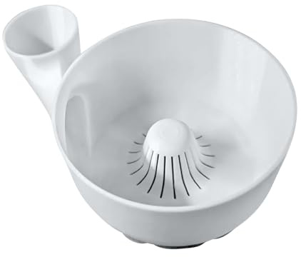 Cuenco de lavado de frutas – Cesta giratoria y colador automática para limpieza de alimentos | Herramienta de cocina portátil compacta para lavar frutas, verduras resistentes, preparación de ensalada