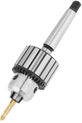 Haosie Mini portabrocas de torno de 1 a 13 mm, portabrocas de taladro, llaves de mandril, llave de eje MT2-B16, acero de carburo, para centrado, perforación, roscado, escariado