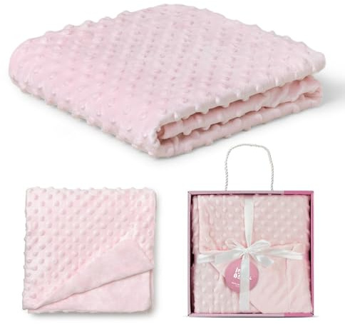 INTERBABY 0881-02 Microfase Babydecke 80 X 110 cm, rosa