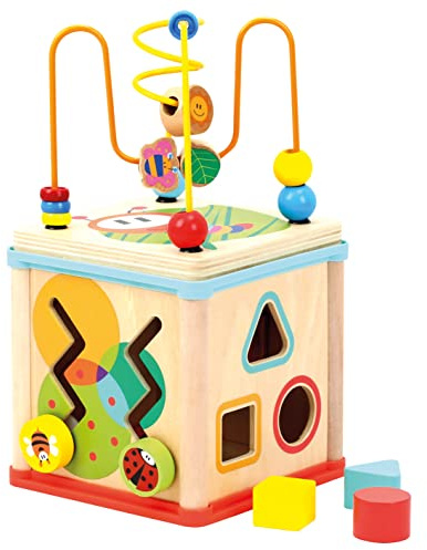Bino 84211 - Cubo de motricidad con Reloj