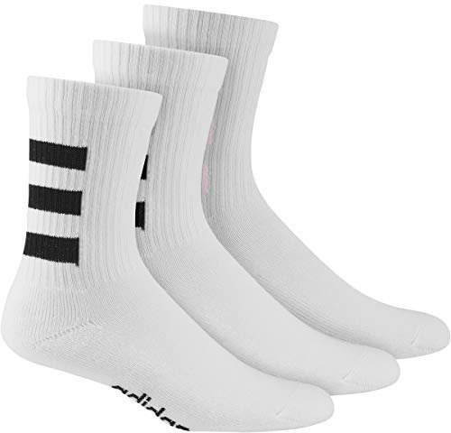 adidas GN8889 3S HC CREW 3PP Calzini bianco/nero/rosa trasparente XL