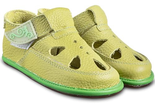 Magical Shoes Chaussures d'apprentissage pour bébé fille et garçon Chaussures souples pour enfant Chaussures pieds nus Sandales Chaussures d'éveil Chaussons en cuir Chaussures bébé Pointure 20 à 28,