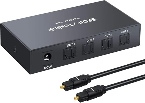 NÖRDIC Digital Optical Audio SPDIF 1x4 Splitter