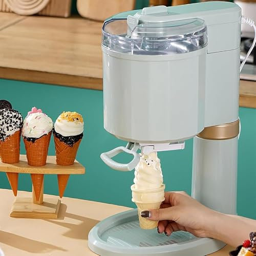 ZYJIX Soft Serve Ice Cream Maker & Yoghurt Machine For Home, Bar, Cafe Use - 1L Automatic Frozen Dessert Maker With Built-in Freezer