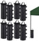 8 Stück Pavillon Sandsäcke, 51x21cm Gewichte für Pavillon, 800D Oxford Sandsäcke zum Befüllen, 12kg Doppelgenähte Sand Tasche, Sandsack Beschwerung für Zelt/Partyzelt/Garten/Standfüße/Sonnenschirm
