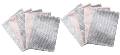 NIYANGLE 10 Paños De Cocina De Microfibra Paños De Limpieza para Lavavajillas Paños Absorbentes para Fregar Y Limpiar Trapos De Microfibra De Fibra Color Aleatorio