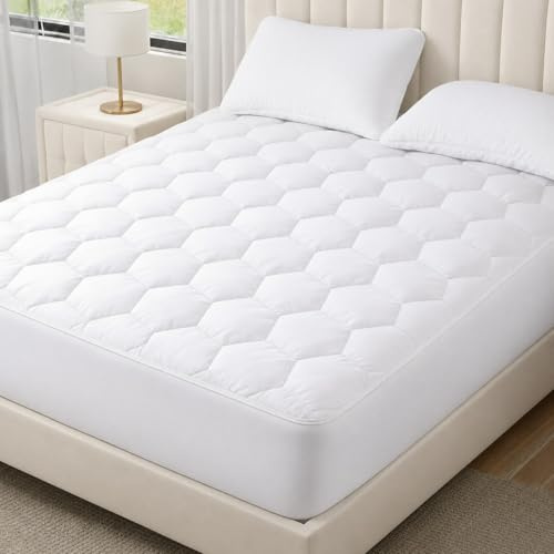 Serenest Quilted King Size Mattress Protector – Ultra Soft, Breathable & Hypoallergenic Bedding with Deep 30cm Skirt – Washable, Long-Lasting Mattress Protector for Everyday Comfort