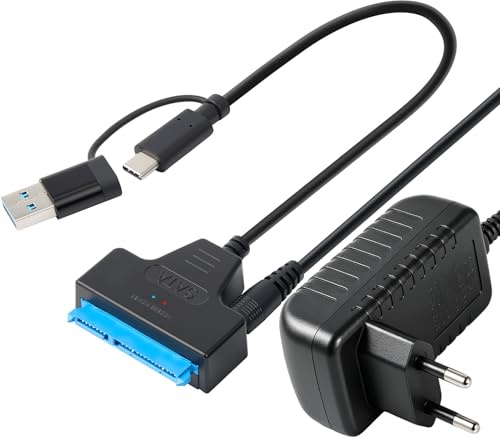 Câble SATA to USB 3.0 pour Disque Dur Externe et Interne SSD/HDD 2,5/3,5