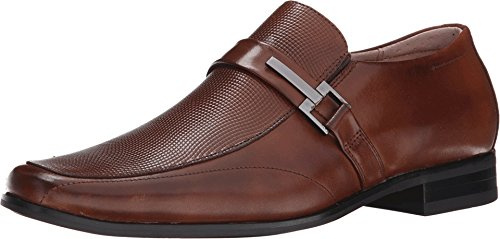 Stacy Adams Men's Beau Moc Toe Bit Slip-On Loafer Brown Size: 6.5 UK