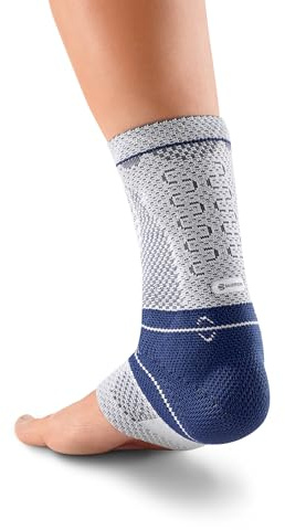 Bauerfeind AchilloTrain ankelbandage – ventilerande stickat ankelbandage för målinriktad avlastning av hälsenan utan att begränsa rörligheten – män, titan, 5