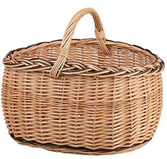 e-wicker24 Alles aus Weide Korg av vide, naturlig inköpskorg, presentkorg
