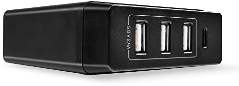 LINDY 4 Port USB Type C & A Smart Charger with Power Delivery, 72W