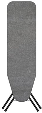 Rörets Planche à repasser vapeur Pulse Black - Rembourrage extra - Sous-couche et housse extra épaisses - Design ingénieux breveté - Surface de repassage 32 x 108 cm