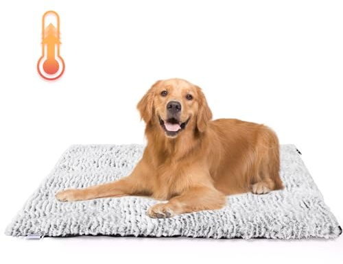 Nobleza Tappetino Riscaldante Per Cani Gatti, Tappetino Autoriscaldante Senza Elettricità, Coperta Autoriscaldante Soffice Caldo, Tappetino Termico Lavabile Antiscivolo Cane, 115x70cm