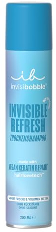 invisibobble Trockenshampoo Invisible Refresh, Sofortige Frische, kein Rückstand, UV-Schutz, Volumen für 24h, vegan, für alle Haartypen, 150ml