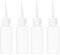 4pcs 50ml Plastic Squeeze Bottles, Precision Tip Applicator Dispenser with Nozzle, Small Glue Empty Bulk Bottles for Paint Liquids Glue Icing Hair Oil