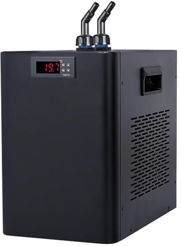 MiBoce 160L/300L/500L Aquarium Chiller, Fish Tank Cooler Warmer, Refrigeration Using Compressor, Adjustable Temperature, Low Noise, for Hydroponic Syste Axolotl Jellyfish Coral Reef