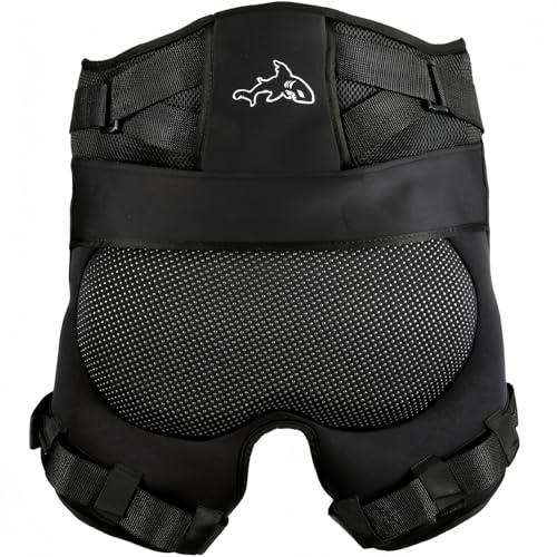 Jormino Thick 20mm Butt Pad for Roller Skating, Youth Child Adult Tailbone Protection Shorts for Snowboarding, Skateboarding, Skiing L