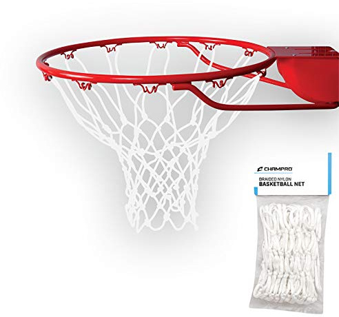 Champro Basketball Net, Braided Nylon (White, 21-Inch)