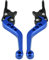 Fydun Leve Freno Frizione Moto, 1 Paio Leve Freno Scooter Alluminio CNC Leve Freno Doppio Disco Leva Freno, per Modelli con Cilindrata Inferiore a 150CC, per Suzuki GY6 XMAX 400(Blu)