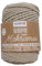 GLOREX 5 1007 02 - Makramee Rope 3 mm, superweiches Textilgarn aus 60 % Baumwolle / 40 % Viskose, zum Häkeln, Stricken, Knüpfen und textilen Gestalten, 250 g, ca. 63 m, gedreht taupe