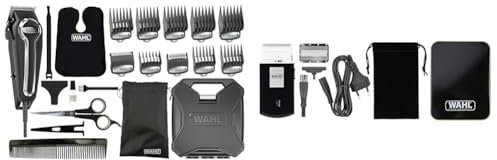 Moser Wahl 20106.0460 Elite Pro Schwarz OneSize & 03615-1016 elektrischer Rasierapparat Trimmer Schwarz, Silbern