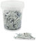 Virsus Secchiello con 250 Tasselli a muro in Nylon e 250 viti in acciaio 090, misura 5x25 mm, tasselli universali assortiti ad espansione, fissaggio su muratura, mattoni, cemento