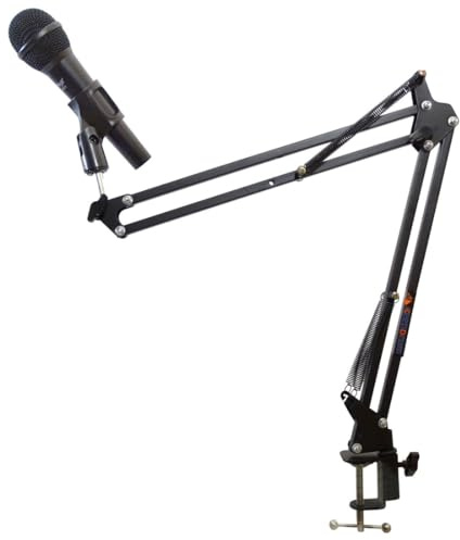 Stagg SUM20 USB-mikrofonset med bordsstativ + keepdrum ledarm stativ svart